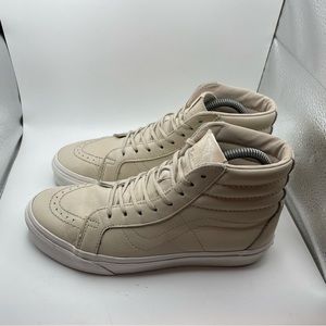 Vans OTW leather hightop nude sneakers women’s 8